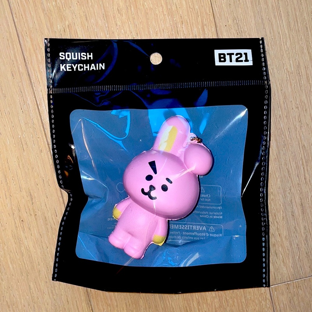 Line Friends BT21 Squish Keychain NWT